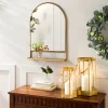 Arched Metal Frame Mirror With Shelf Brass Finish - Hearth & Hand™ With Magnolia -Home Decor Store GUEST d1efb9c9 c566 4f4b b3eb 2e329ce27b7f