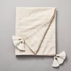 Heathered Stripe Tasseled Woven Throw Blanket - Hearth & Hand™ With Magnolia -Home Decor Store GUEST d590c7df 2c76 4aa3 9cab c9901158d256