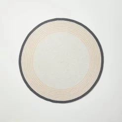 Round Border Stripe Braided Area Rug Neutral - Hearth & Hand™ With Magnolia -Home Decor Store GUEST d8fc2685 7afc 411e 86d9 f6b4a1a26e6f