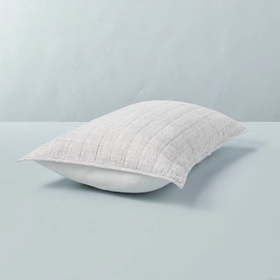 Channel Stitch Heathered Pillow Sham - Hearth & Hand™ With Magnolia 5 Channel Stitch Heathered Pillow Sham - Hearth & Hand™ With Magnolia - Image 3