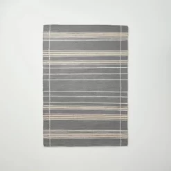 Wool Blend Variegated Stripe Area Rug Dark Gray - Hearth & Hand™ With Magnolia -Home Decor Store GUEST dfeaf7b3 fe91 42d0 a761 a75fb13a64e0