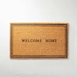 Welcome Home Coir Doormat Tan/Black - Hearth & Hand™ With Magnolia -Home Decor Store GUEST e0df802f 5d22 49c4 8569 c660416bbdb1