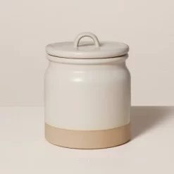 Dry Goods Stoneware Crock Canister Warm Gray/Clay - Hearth & Hand™ With Magnolia 12 Dry Goods Stoneware Crock Canister Warm Gray/Clay - Hearth & Hand™ With Magnolia -Home Decor Store GUEST e8cc15f8 eba3 440d 8e23 4974c4232203