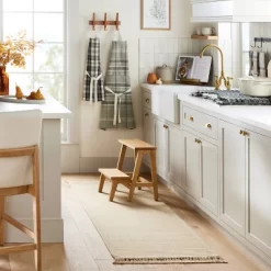 Patterned Border Stripe Area Rug Khaki - Hearth & Handâ„¢ With Magnolia