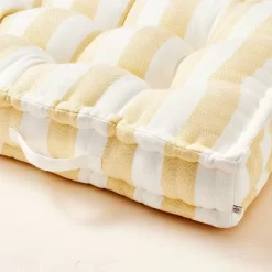 Bold Stripe Indoor/Outdoor French Floor Cushion Gold/Cream - Hearth & Hand™ With Magnolia 7 Bold Stripe Indoor/Outdoor French Floor Cushion Gold/Cream - Hearth & Hand™ With Magnolia -Home Decor Store GUEST ea808b39 8085 407e 9032 7540289c1f55