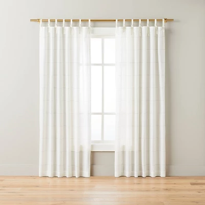 Subtle Grid Lines Curtain Panel - Hearth & Hand™ With Magnolia 5 Subtle Grid Lines Curtain Panel - Hearth & Hand™ With Magnolia - Image 3