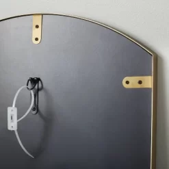 Arched 19"x64" Rectangular Metal Leaning Floor Mirror Brass - Hearth & Hand™ With Magnolia -Home Decor Store GUEST f28ffd4f e41e 45ca b5e1 063a548aca22