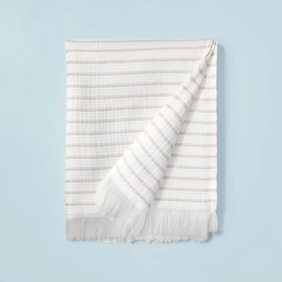 Allover Stripe Matelassé Throw Blanket - Hearth & Hand™ With Magnolia 7 Allover Stripe Matelassé Throw Blanket - Hearth & Hand™ With Magnolia - Image 5